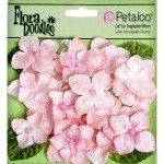 Petaloo Velvet Hydrangeas - Soft Pink