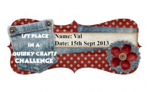 Quirky Crafts Challenge #18 First Place Wnner