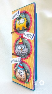 "Dancing Critters on a Happy Birthday Card" got caught by the Wobbling Queen!