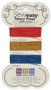 Sew Easy Fancy Floss - Glitter Primary