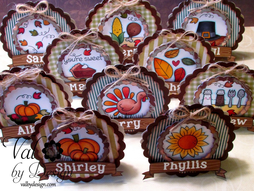 Thanksgiving Table Place Cards with Lawn Fawn